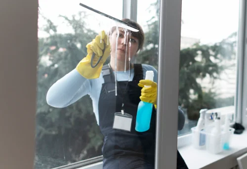 Nettoyage de vitres intérieures et extérieures à la Brède